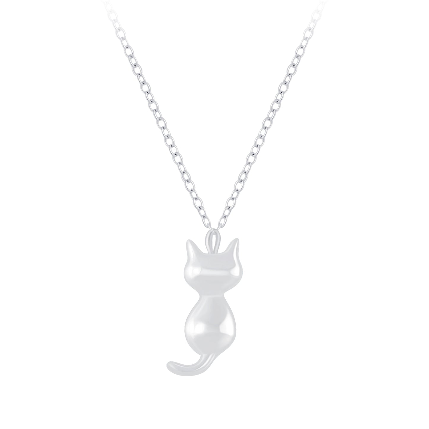 Silver Cat Necklace