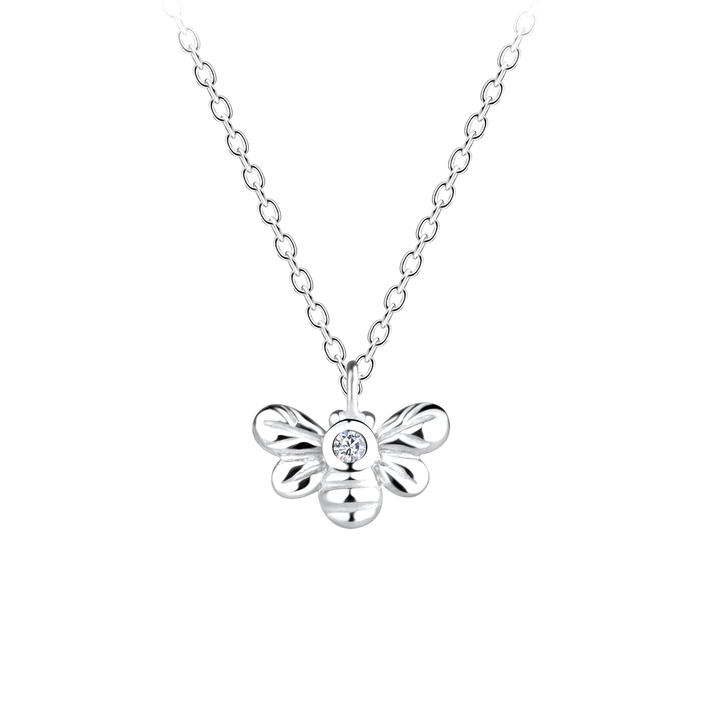 Silver Bee Necklace