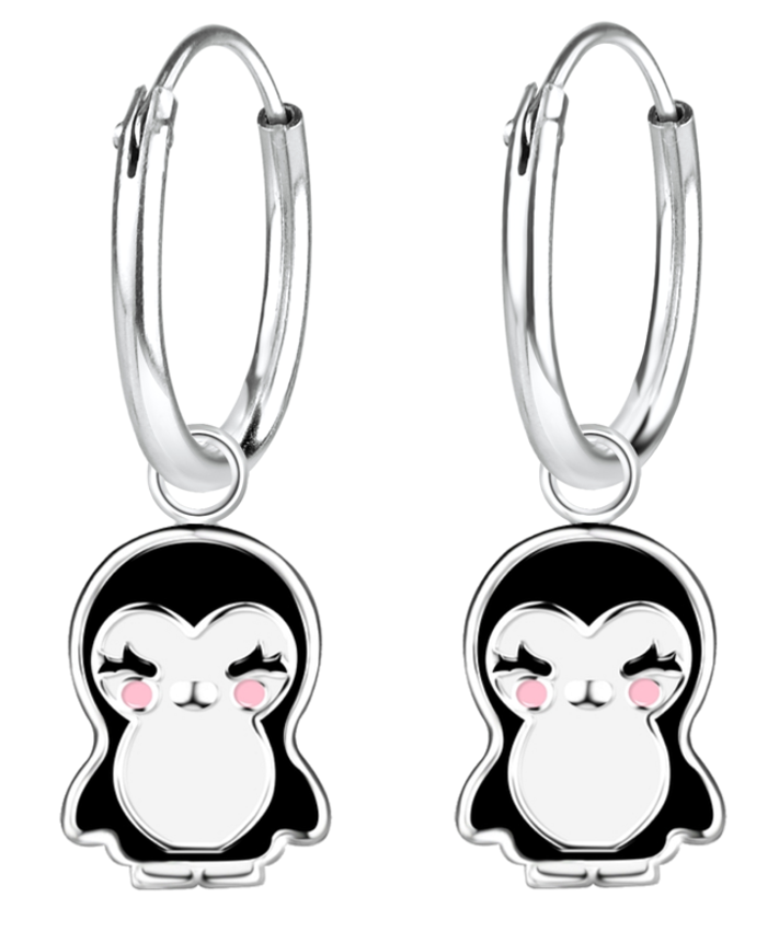 Penguin Charm Hoop