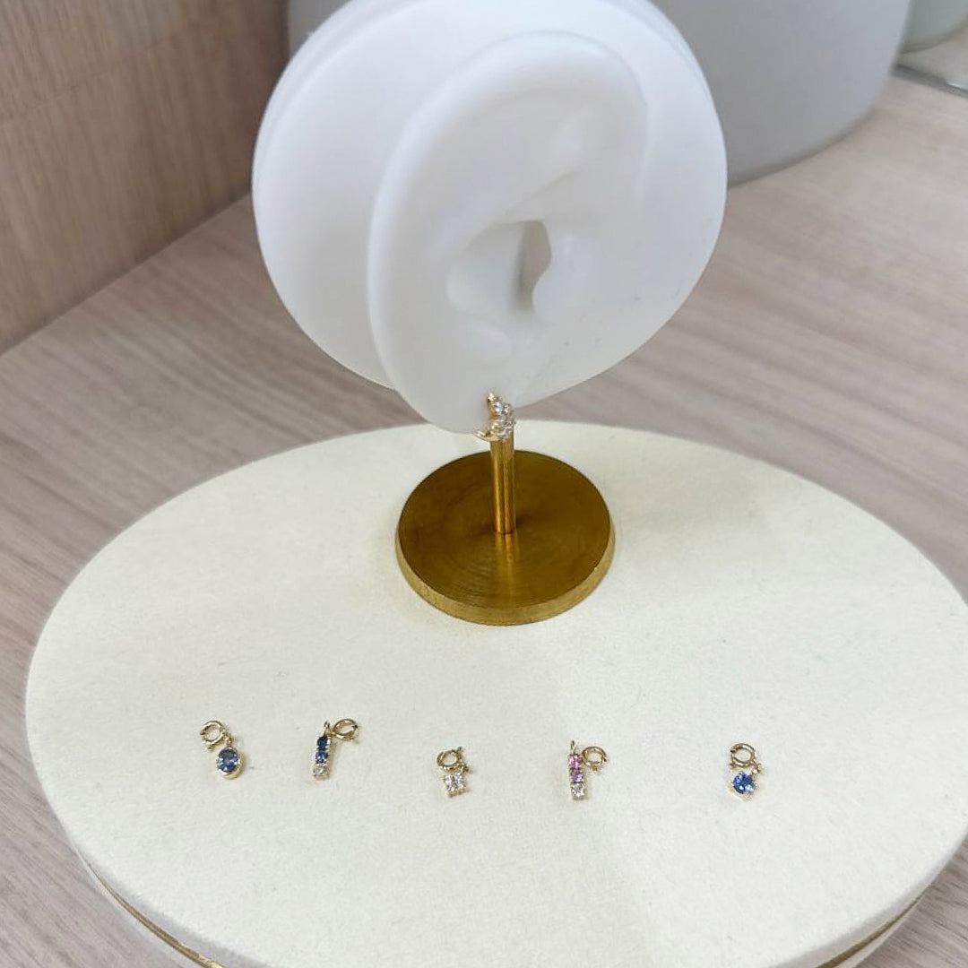 Pear-shape Charm With Blue Sapphire