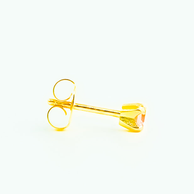 CZ Gem Pink 3MM G/P