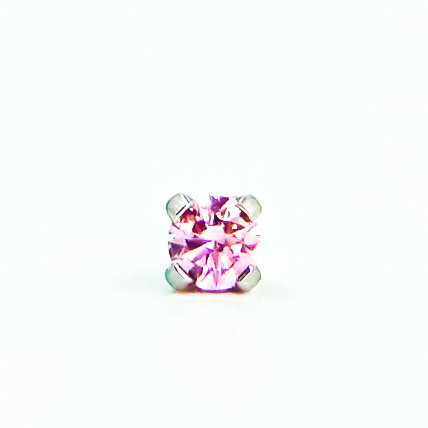 CZ Gem Pink 3MM S/S