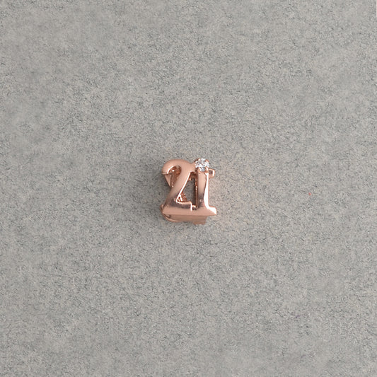 B Charm 21 With Cubic Zirconia