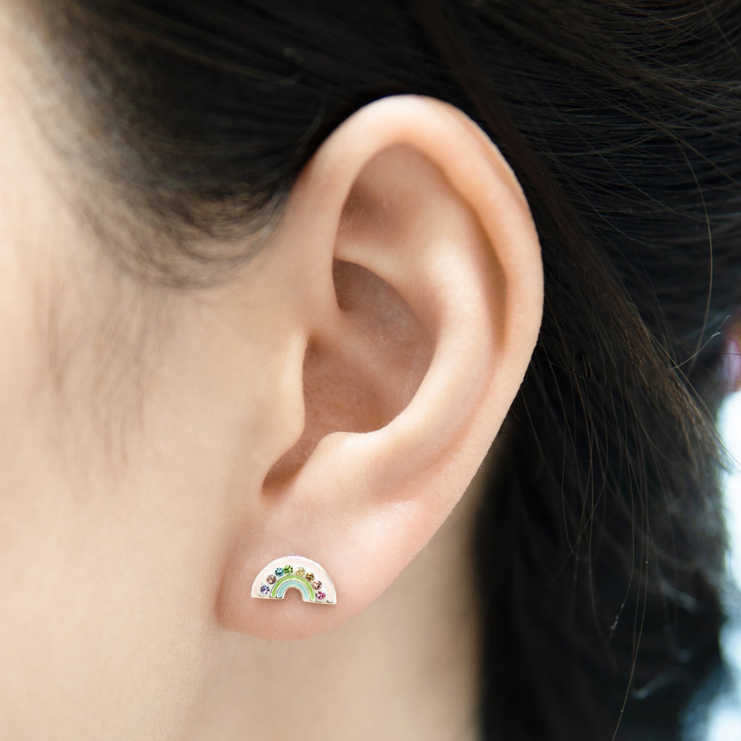 Edition Rainbow Zircon Ear Studs