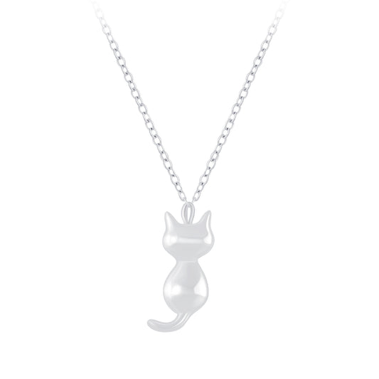Silver Cat Necklace