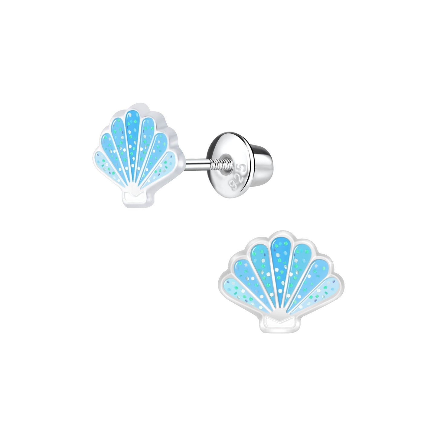 Edition Blue Seashell Screwback