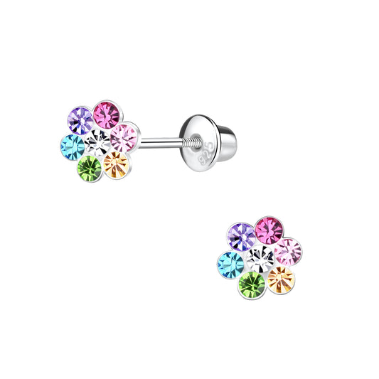 Edition Rainbow Flower Screwback