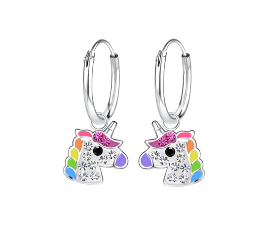 Unicorn Charm Hoop