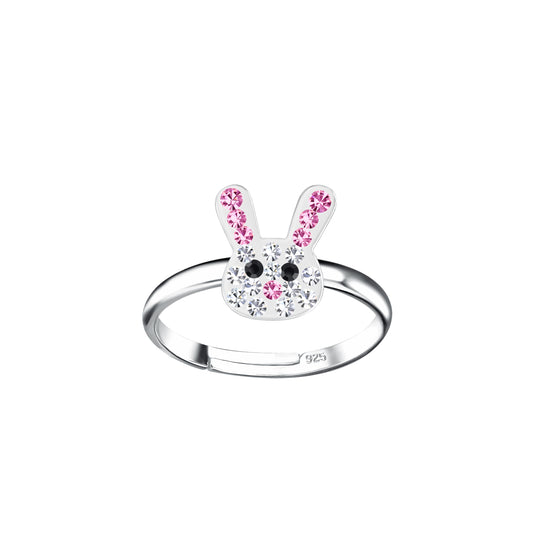 Silver Rabbit Adjustable Ring