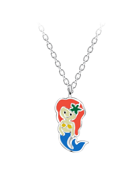 Red Hair Mermaid Necklace