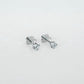 14K White Gold Screwtube 3mm+6.5mm (per pair)