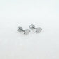 14K White Gold Screwtube 4mm+6.5mm (per pair)