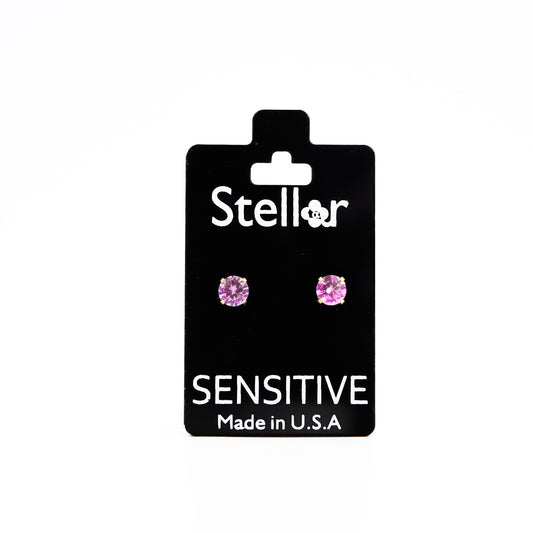 CZ Gem Pink 5MM G/P