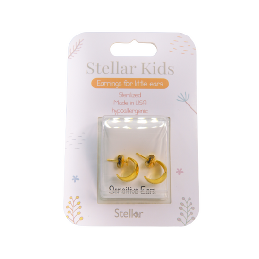 Gold Plated J Hoop